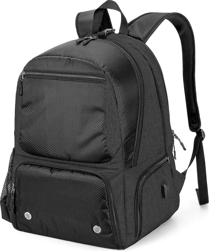 Tennisrugzak, tennistas voor 2 rackets met gevoerde schouderbanden en apart geventileerd schoenenvak voor dames en heren